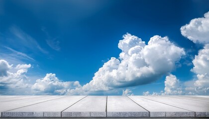 Blue Sky And White Clouds Background