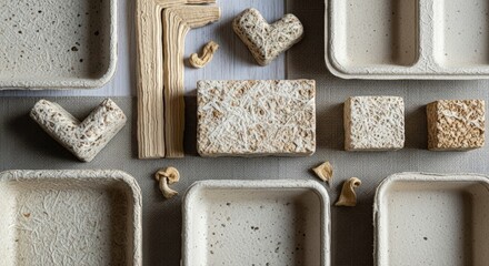 Sustainable packaging solutions made from mycelium for eco-friendly brands looking for creative designs