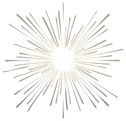 Fototapeta premium Abstract starburst design with radiating lines and beige and gray tones