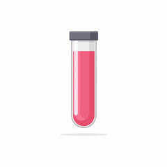 Minimalistic Test Tube Icon Design