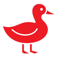 duck icon or logo symbol solid vector illustration 
