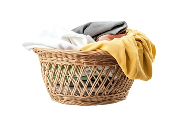 Obraz premium 3d basket with clothes icon laundry and household illustration logo 