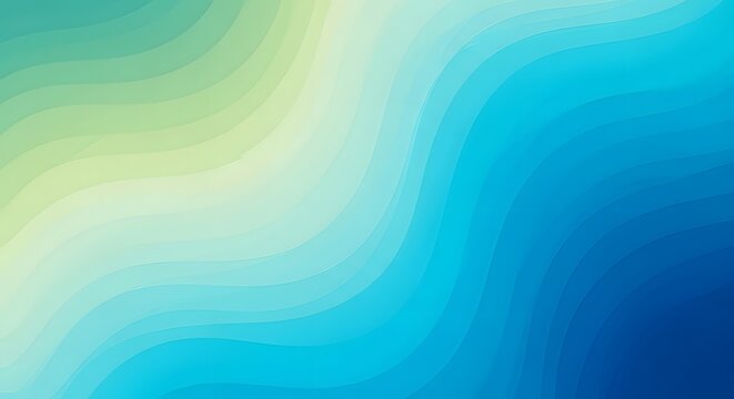 Blue and green gradient background with wavy lines. A smooth and visually appealing design element.