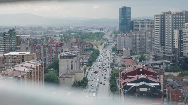 View of Pristina from high