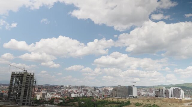 Skyline view of Pristina, Kosovo