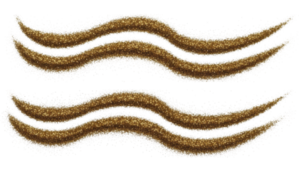  Golden glitter wavy lines transparent overlay on a transparent background PNG image PNG file