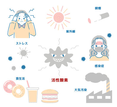 活性酸素が増える理由・原因・図