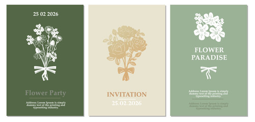 Beautiful flowers creative card template with beautiful flourishes ornament elements. Elegant design for corporate identity, invitation, book covers. Design of background products.