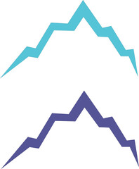 COLORFUL HILLS ADVENTURE TRAVEL AGENCY HOTEL SIGN SYMBOL LOGO VECTOR