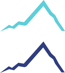 COLORFUL HILLS ADVENTURE TRAVEL AGENCY HOTEL SIGN SYMBOL LOGO VECTOR