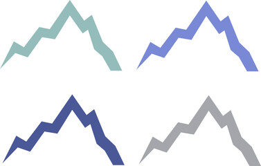 COLORFUL HILLS ADVENTURE TRAVEL AGENCY HOTEL SIGN SYMBOL LOGO VECTOR