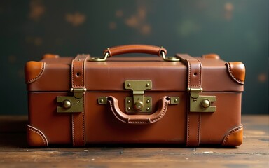vintage leather suitcases. High quality