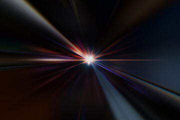Glowing Radiant Light and Radiation Abstract Graphics