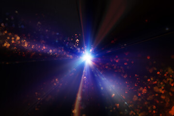 Glowing Radiant Light and Radiation Abstract Graphics