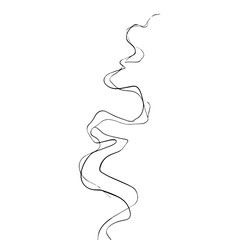Abstract Zigzag Flow Minimal Line Art