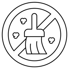 Dust allergy outline Icon