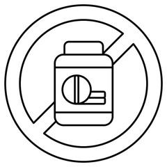 Drug allergy outline Icon