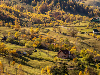 autumn landscape in the mountains
