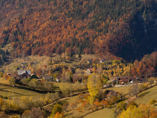 autumn landscape in mountains