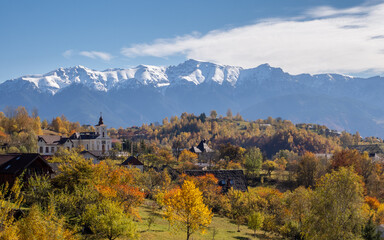 autumn landscape in mountains
