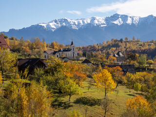 autumn landscape in the mountains