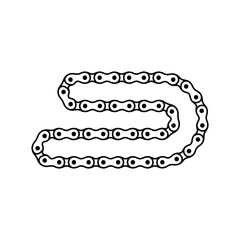 Motorcycle or bicycle chain vector illustration design