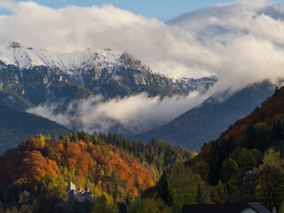 autumn landscape in the mountains