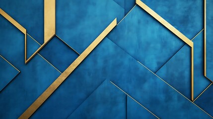 Blue glass wall with a clean blue and white design