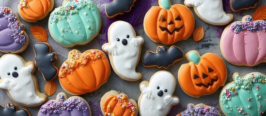 Festive Halloween Treats: Delicious sugar cookies and cupcakes for a spooky celebration