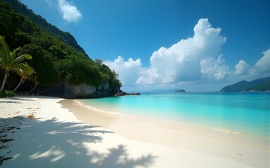 Fototapeta premium Beautiful tropical island beach, Koh Kood island Thailand - Travel summer holiday vacation concept. High quality