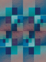 งานศิลปะที่ไม่มีชื่อModern abstract geometric background with overlapping blue and cyan squares, creating a clean, calm, and stylish visual effect. Perfect for graphic design, digital art, advertising