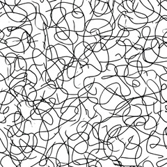 Abstract Chaotic Scribble Line Art Design