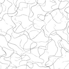 Abstract Chaotic Scribble Line Art Pattern