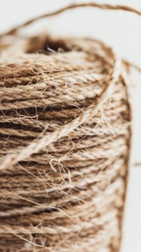 A close-up shot of a twisted rope