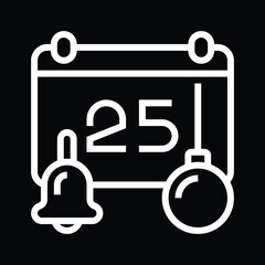 An Illustrated Icon Isolated on a Background - Daily Calendar