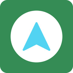 set of flat icon map design