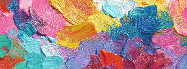 Colorful Abstract Paint Strokes Background.