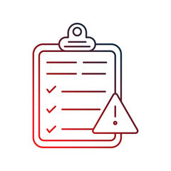 Risk Assessment icon with white background vector stock illustration
