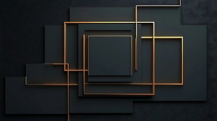 Golden Lines on Dark Geometry
