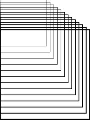 Square blend effects out line. Element in concept technology