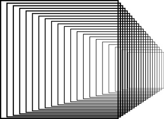 Fototapeta premium Square blend effects out line. Element in concept technology