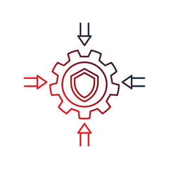 Resilience icon with white background vector stock illustration