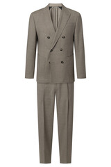 Elegant houndstooth double breasted suit for men fashion formal outfit