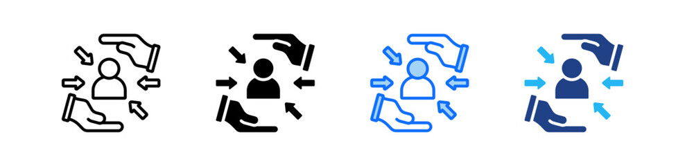 Customer Acquisition Icon Set Multiple Style Collection