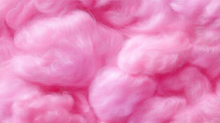Fototapeta premium Colorful pink fluffy cotton candy background, soft color sweet candyfloss, abstract blurred dessert texture