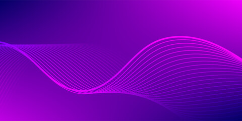 abstract gradient purple and blue background. abstract wavy line on purple background.