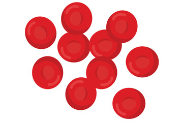 Blood Molecule Icon — Hemoglobin Structure, Medical Science Symbol,
 Molecular Biology Vector Illustration