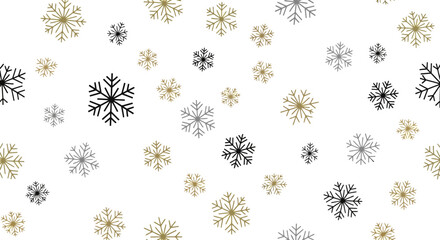 Festive Snowflake Pattern Winter Holiday Season Celebration