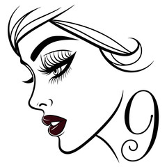 vector illustration of a woman