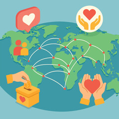 tree with hearts and flowers